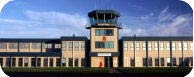 The tower & buildings at Oxford Airport