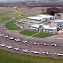 Aerial view of Oxford Airport